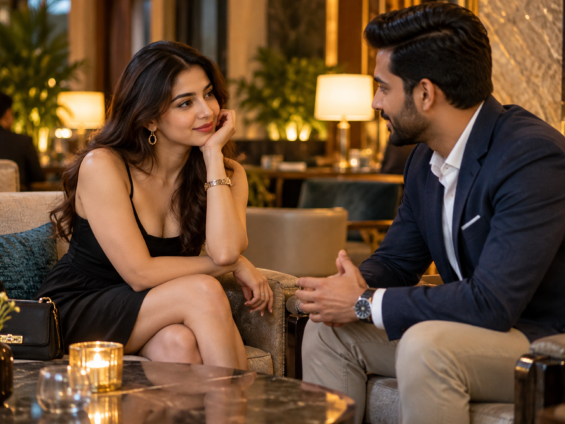 Adult professionals discussing companionship in Ludhiana